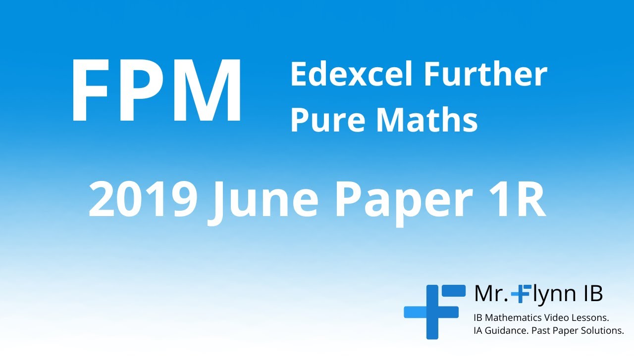 FPM 2019 June Paper 1R