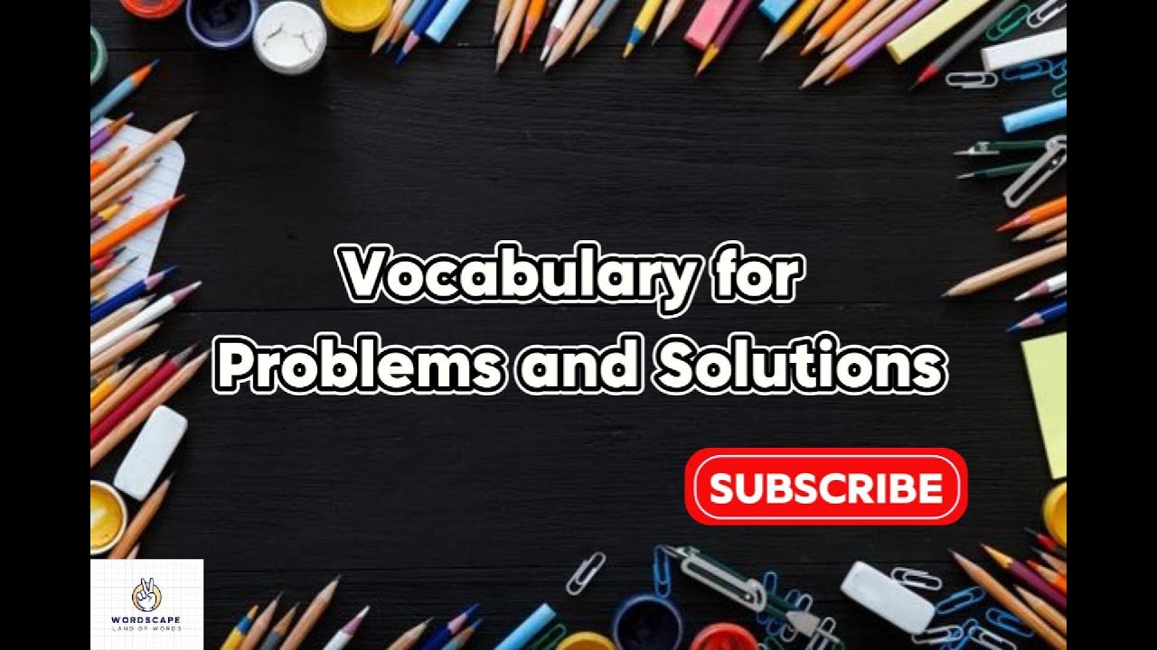 Master Vocabulary for Problems and Solutions | English Vocabulary | Daily Life Words in English