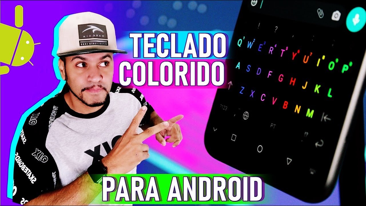 TECLADO RGB (COLORIDO) para Celular ANDROID
