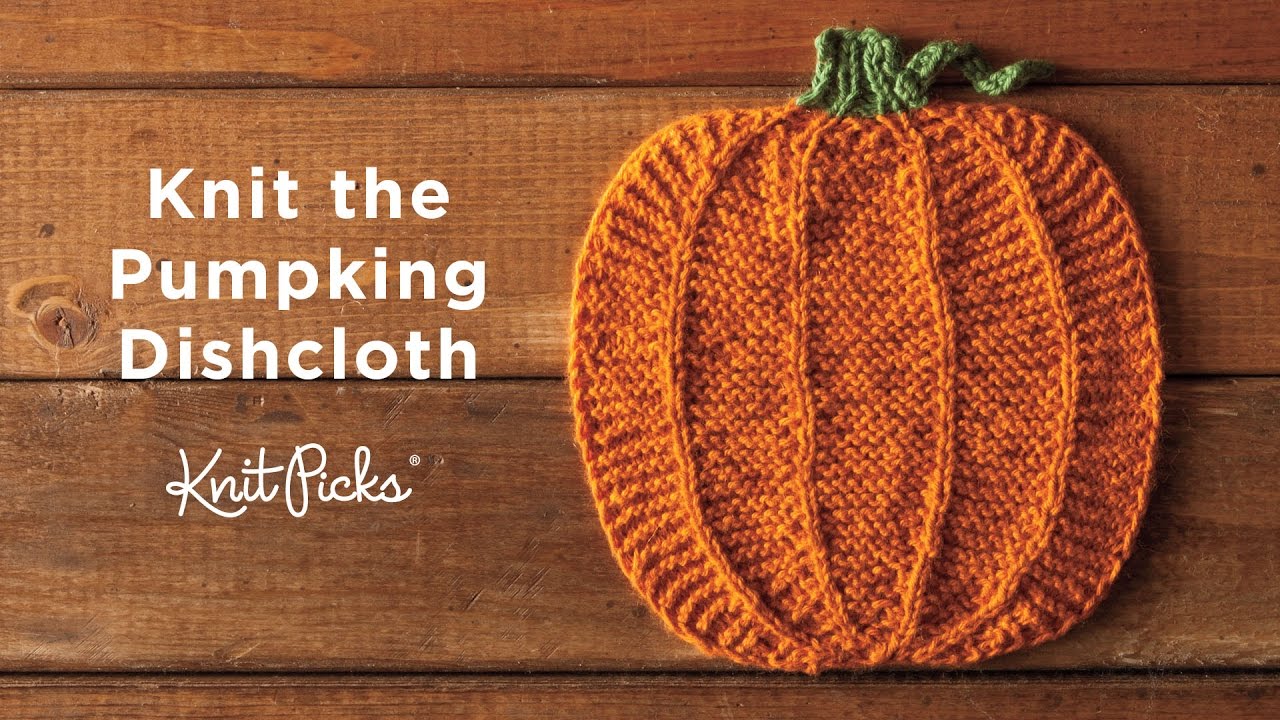 Pumpking Dishcloth Free Pattern Tutorial