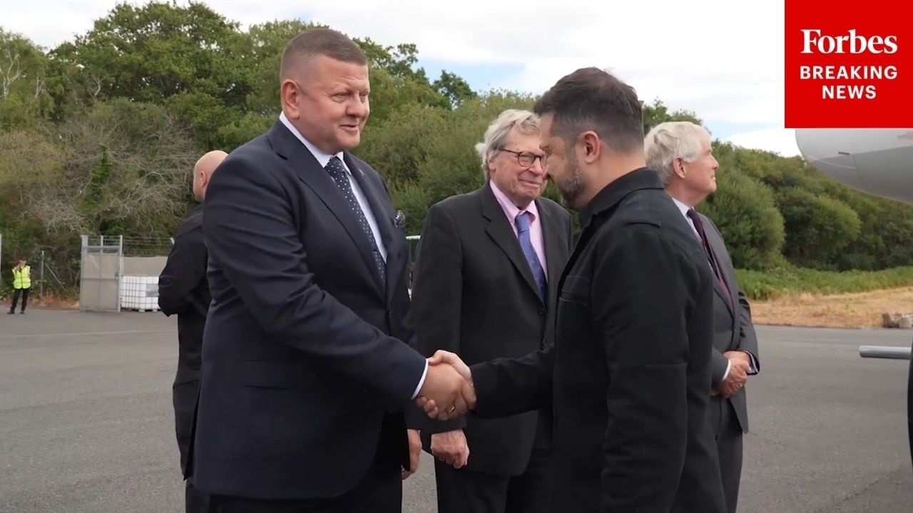 JUST IN: Ukrainian President Volodymyr Zelensky Meets With UK's New Prime Minister Andy Burnham