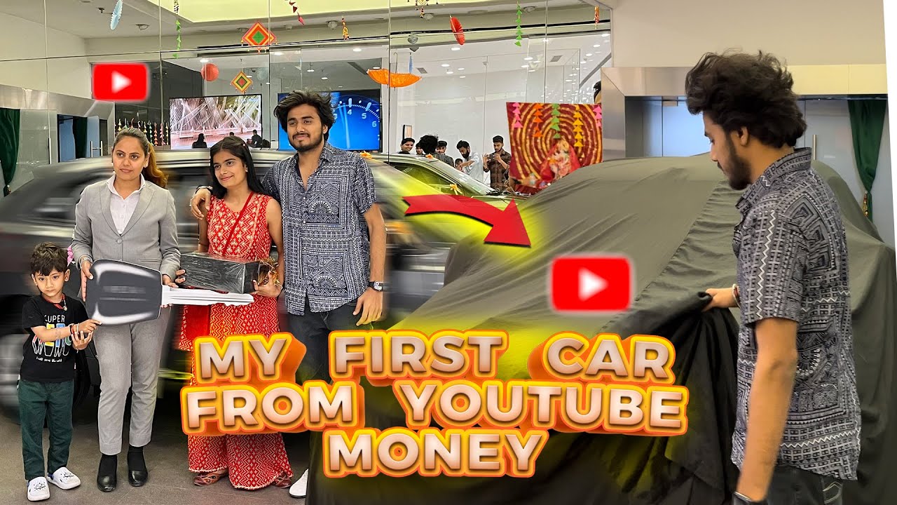 My First Car ❤️ From YouTube Money @Adrishyaa