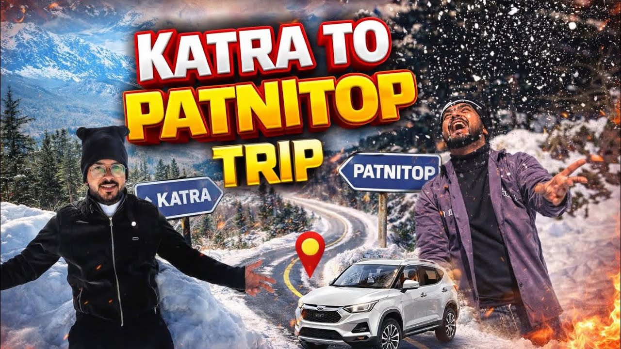 Live snowfall🥶🥶unbelievable experience 💯       Location = patnitop (kashmir) 