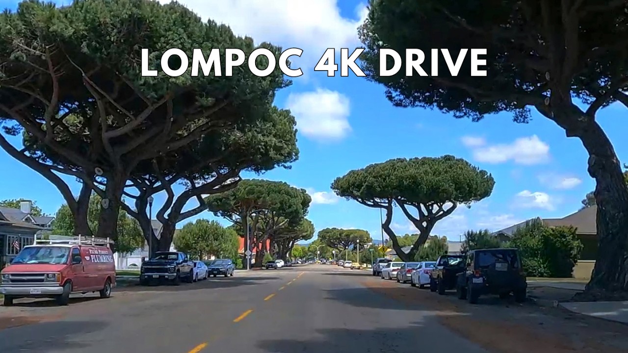 Lompoc California 4K Driving Tour | Exploring A Town On The Pacific Coast Highway
