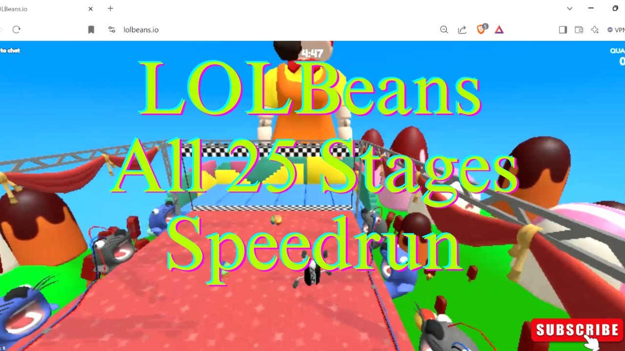 LOLBeans.io All 25 Stages Speedrun