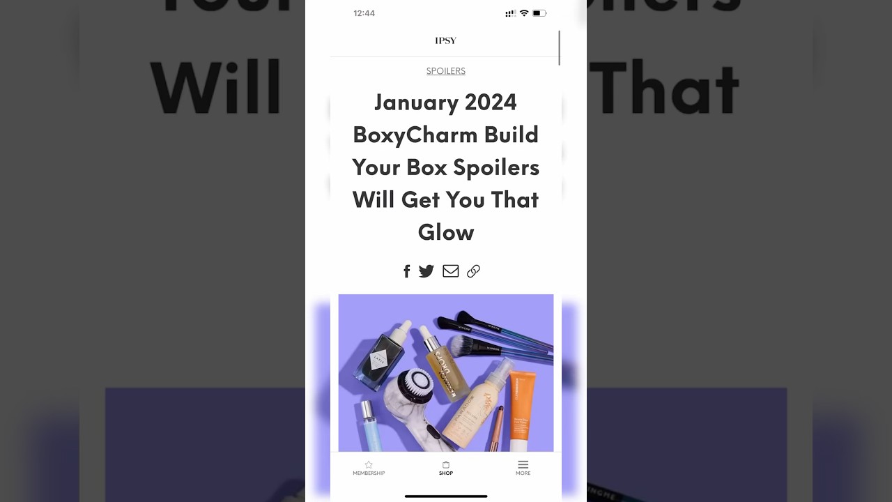 *OFFICIAL CHOICE & ADD ONS SPOILERS* JANUARY 2024 BOXYCHARM BY IPSY BUILD YOUR BOX &bull; Sneak Peeks