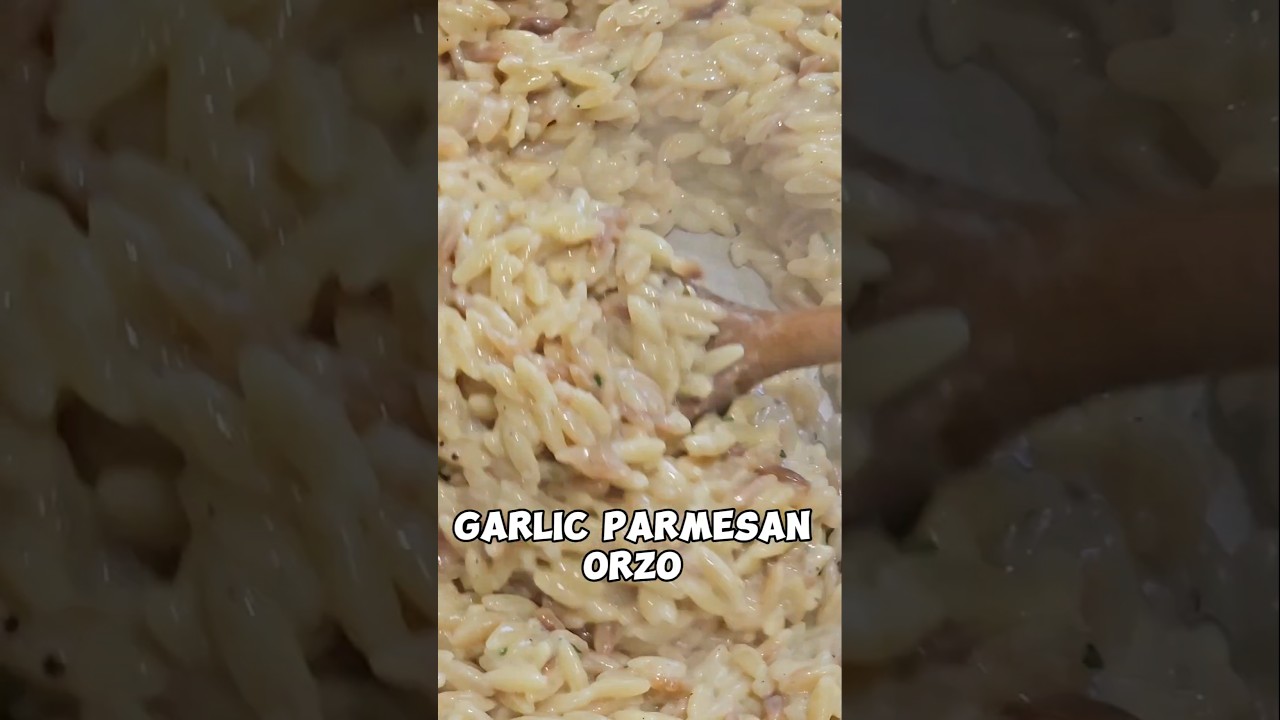 Орзо с чесноком и пармезаном на ужин. Просто, быстро и вкусно. #легкийрецептужина #орзо #орзопаста