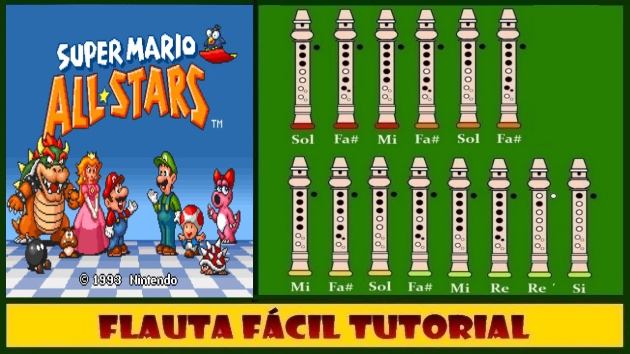 Super Mario All Star (Intro) en Flauta Dulce 