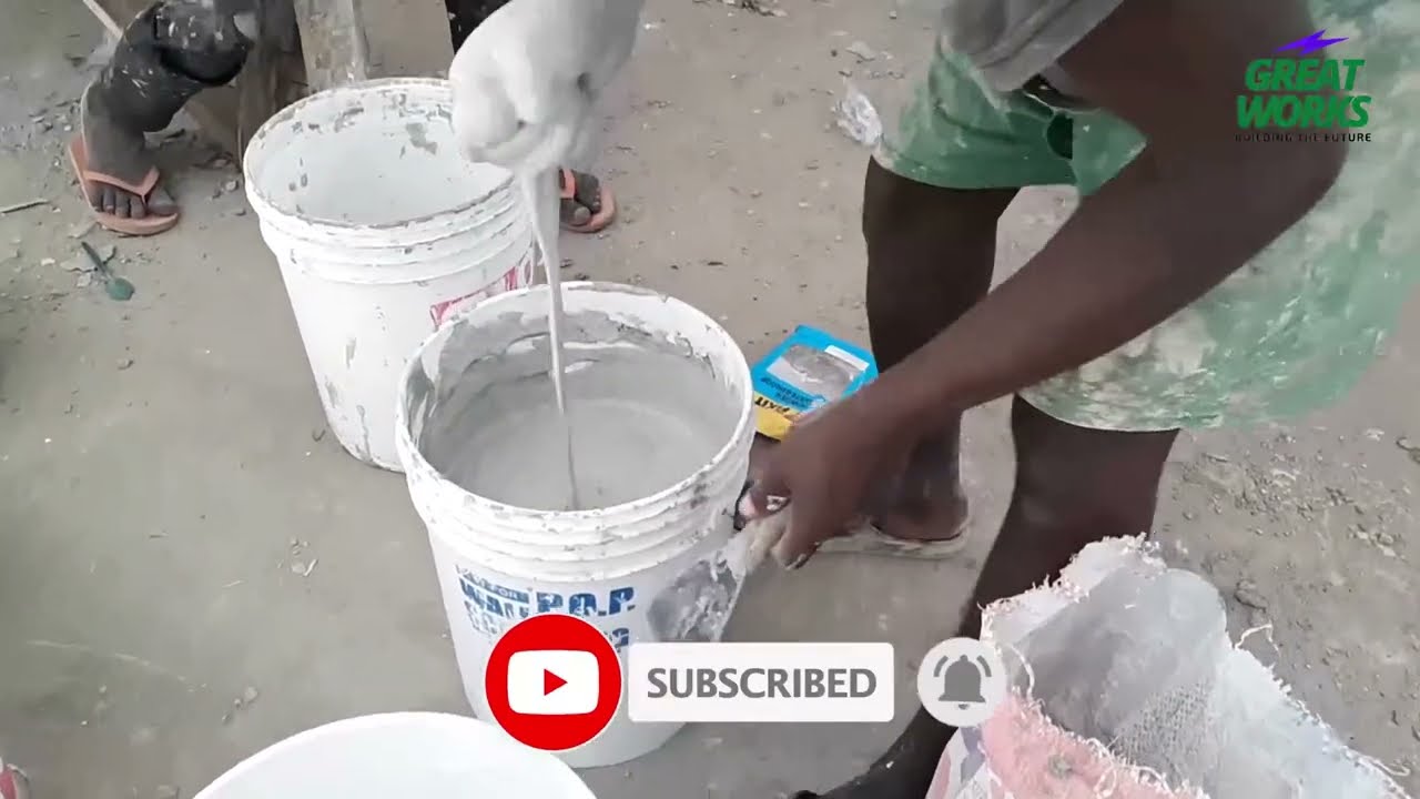 How to mix the final Screeding Gash to get nice finishing result
