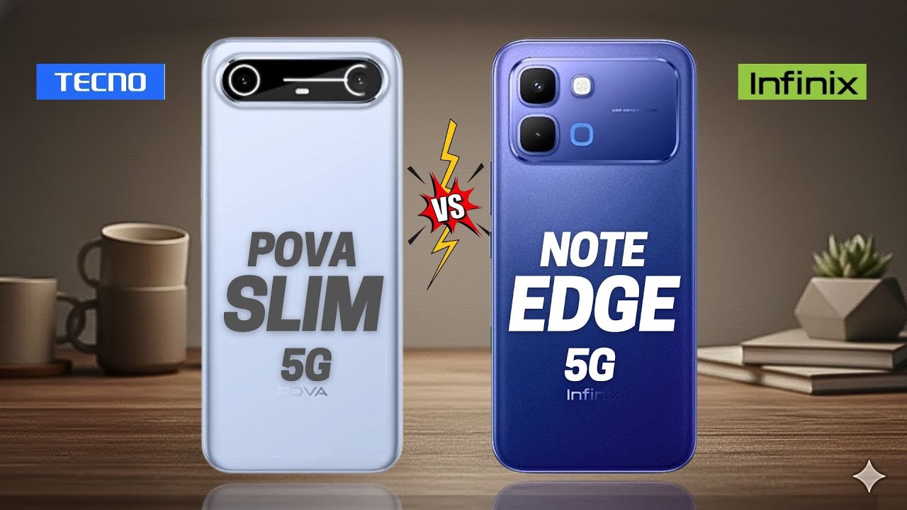 Tecno Pova Slim 5G vs Infinix Note Edge 5G  Full comparison ⚡Which one is Best