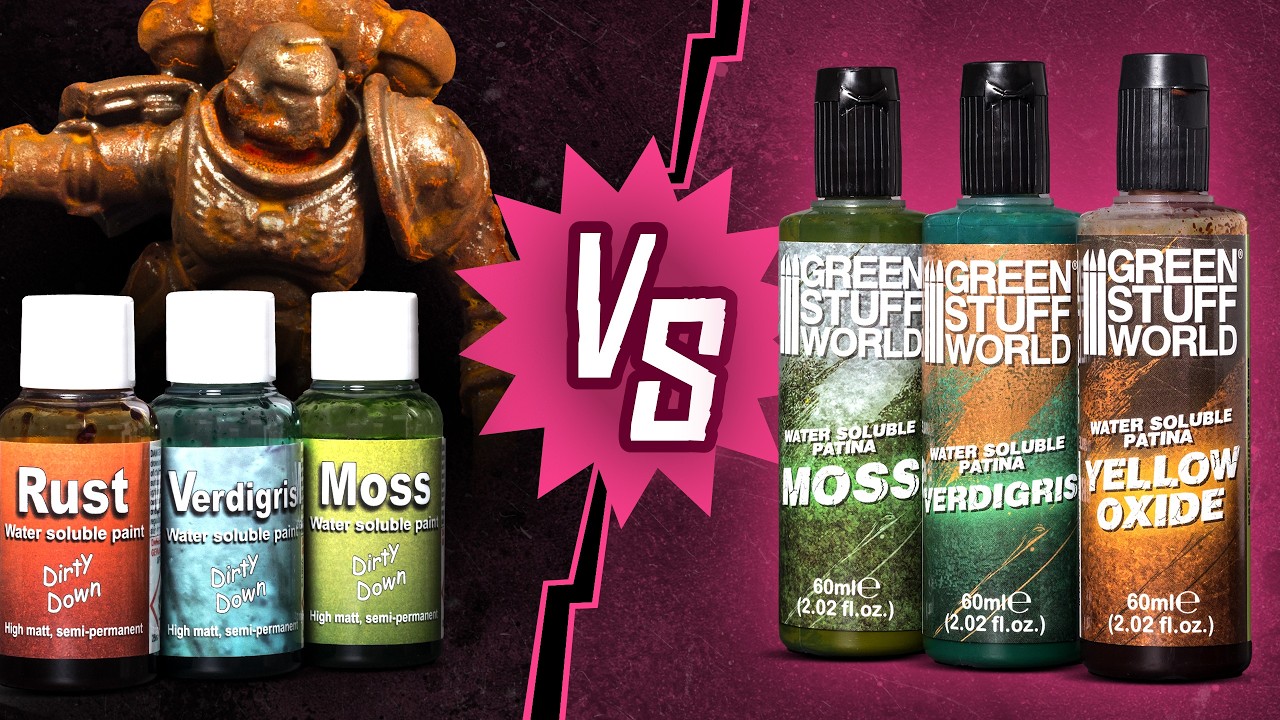 Green Stuff World's new rust & patina paints dethrone Dirty Down (surprising results!)