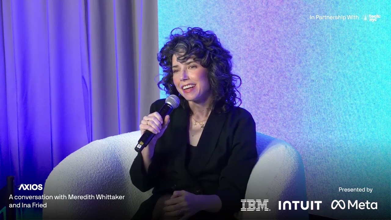 Axios AI+ Summit NY: Axios' Ina Fried in conversation with Meredith Whittaker