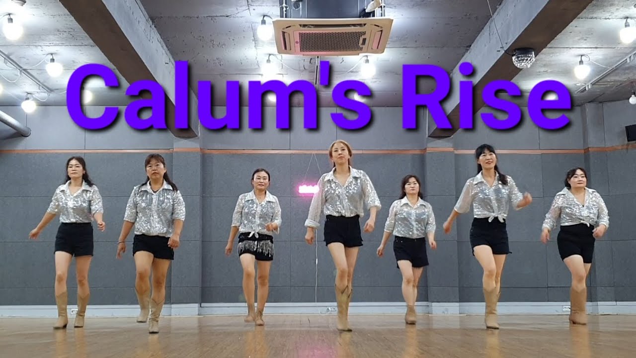 Calum's Rise line dance (Beginner) Demo