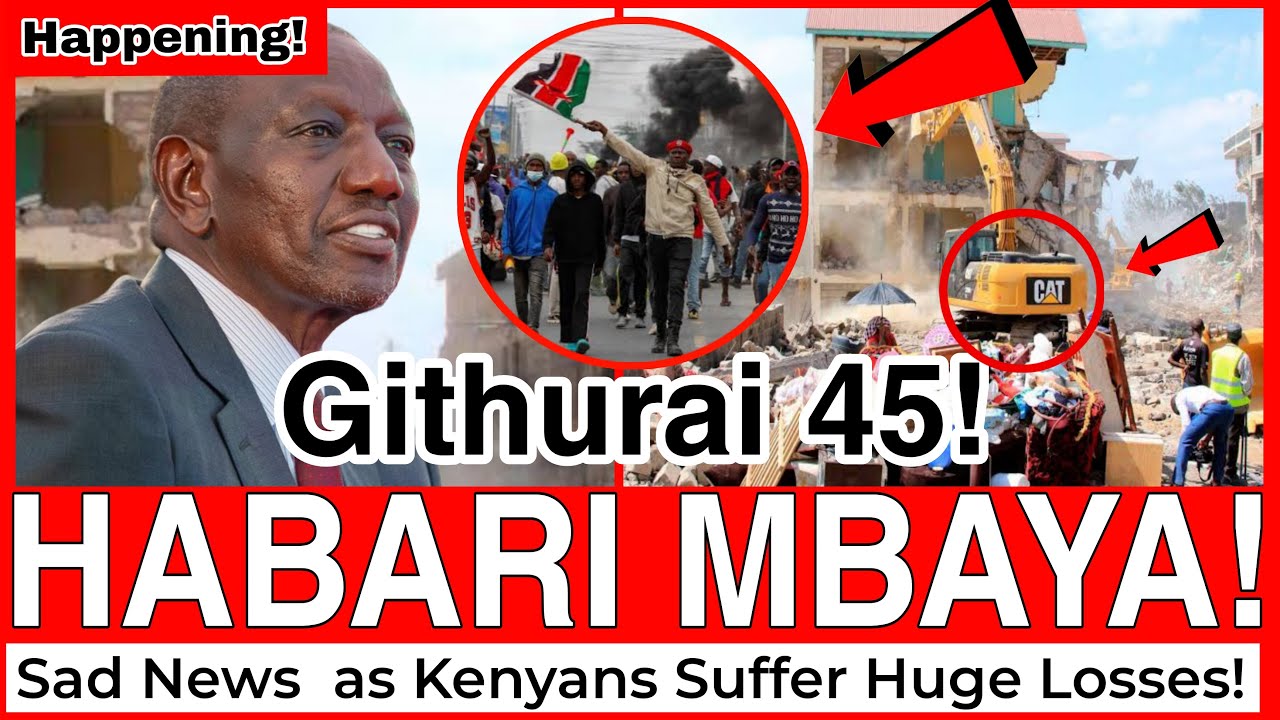 HAPPENING‼️Sad NEWS as Githurai RESIDENTS Shops GET Demolished by KeNHA