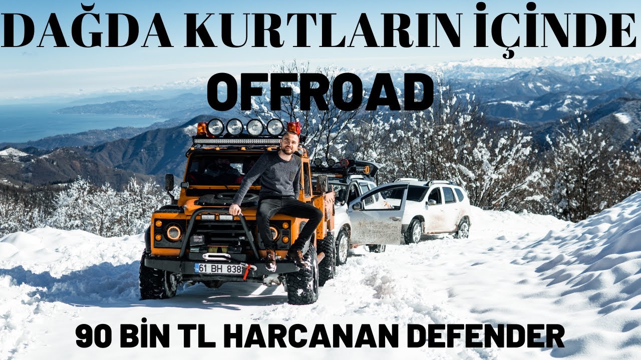 KURTLARIN İÇİNDE DEFENDER İLE OFFROAD YAPTIK | KARLI YOLLARI AÇTIK | KARA SAPLANAN DUSTERI ÇEKTİK