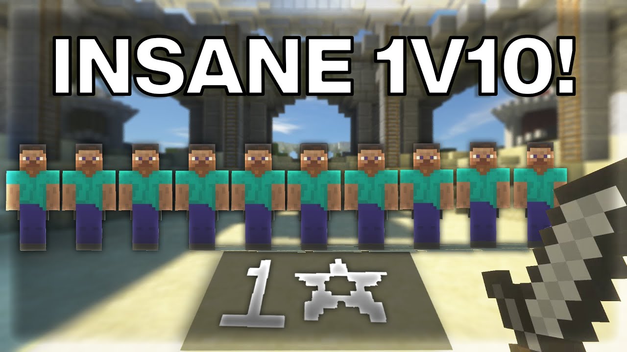 1v10 Clutching in Bedwars on a 1 Star Account (Carrying Random Parties)