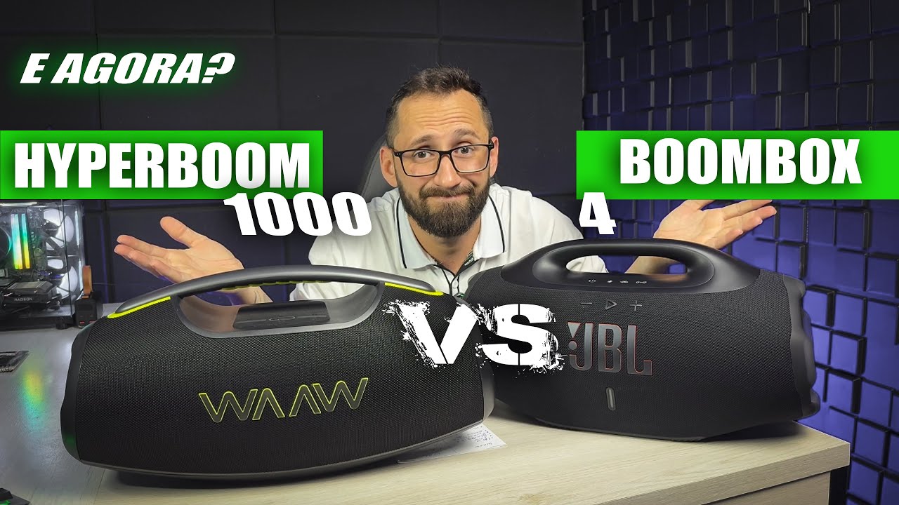 Waaw destruiu a JBL? Comparativo: Waaw Hyperboom 1000 vs JBL Boombox 4!