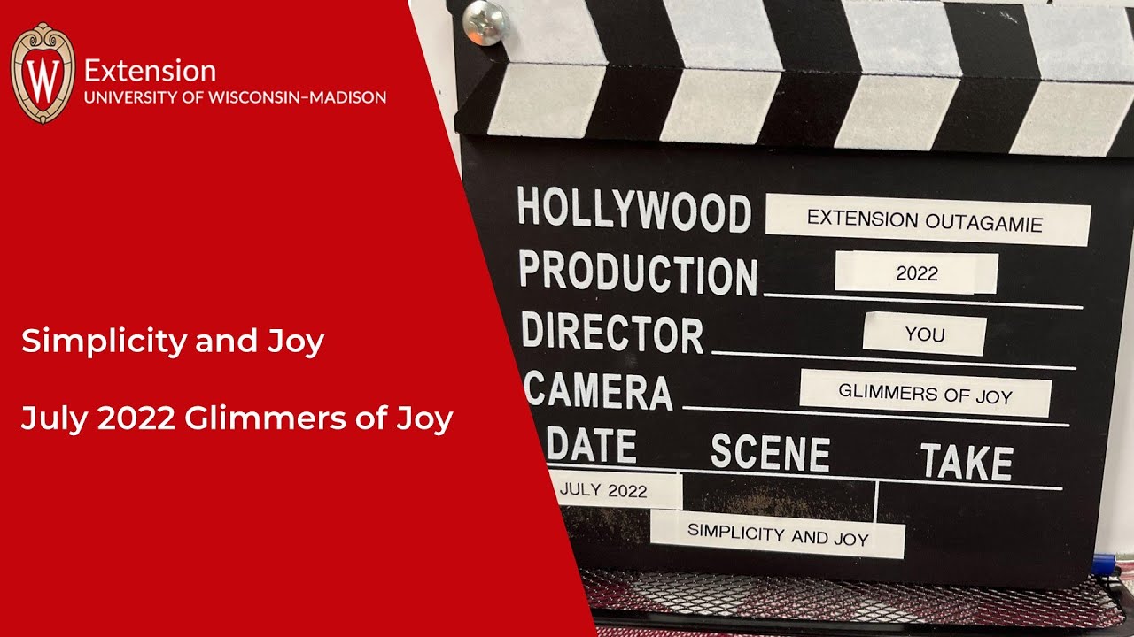Glimmers of Joy - Simplicity and Joy