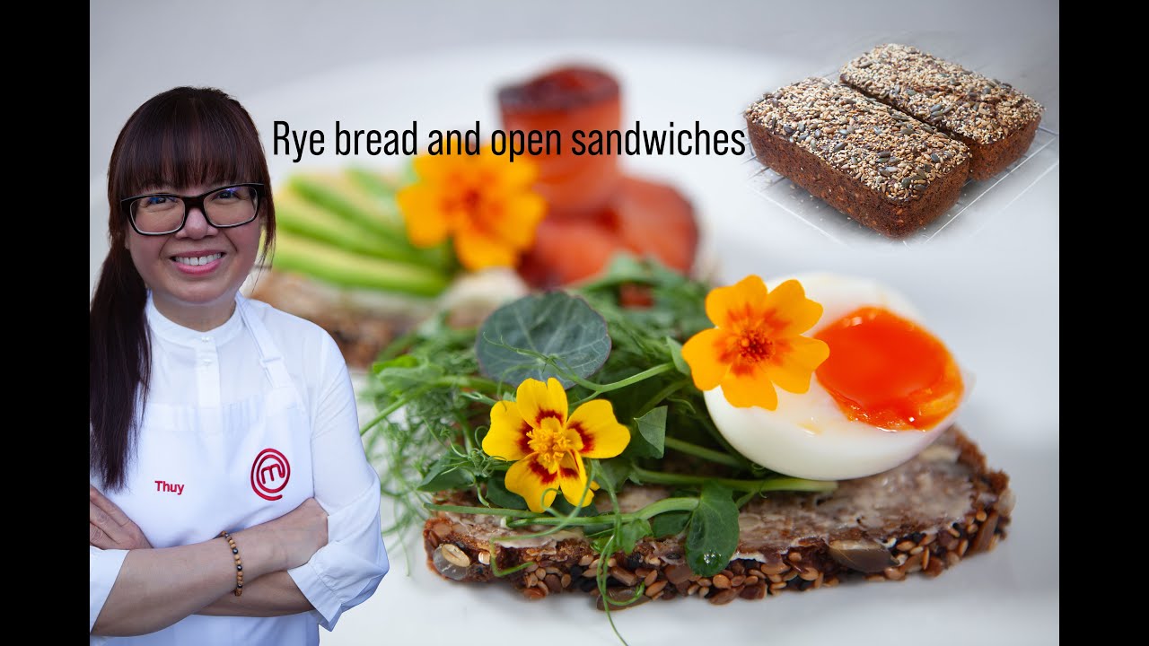 Danish-inspired rye bread and open sandwiches (full recipe) by 2023 MasterChef UK's Thuy Hoang