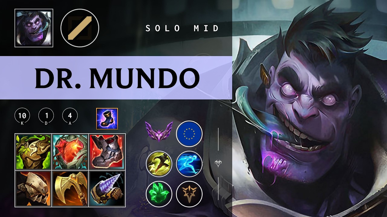Dr. Mundo Mid vs Yasuo - EUW Master Patch 26.03