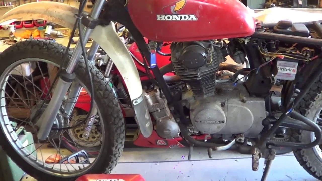 Honda XL 125  Trail bike a winter restoration project