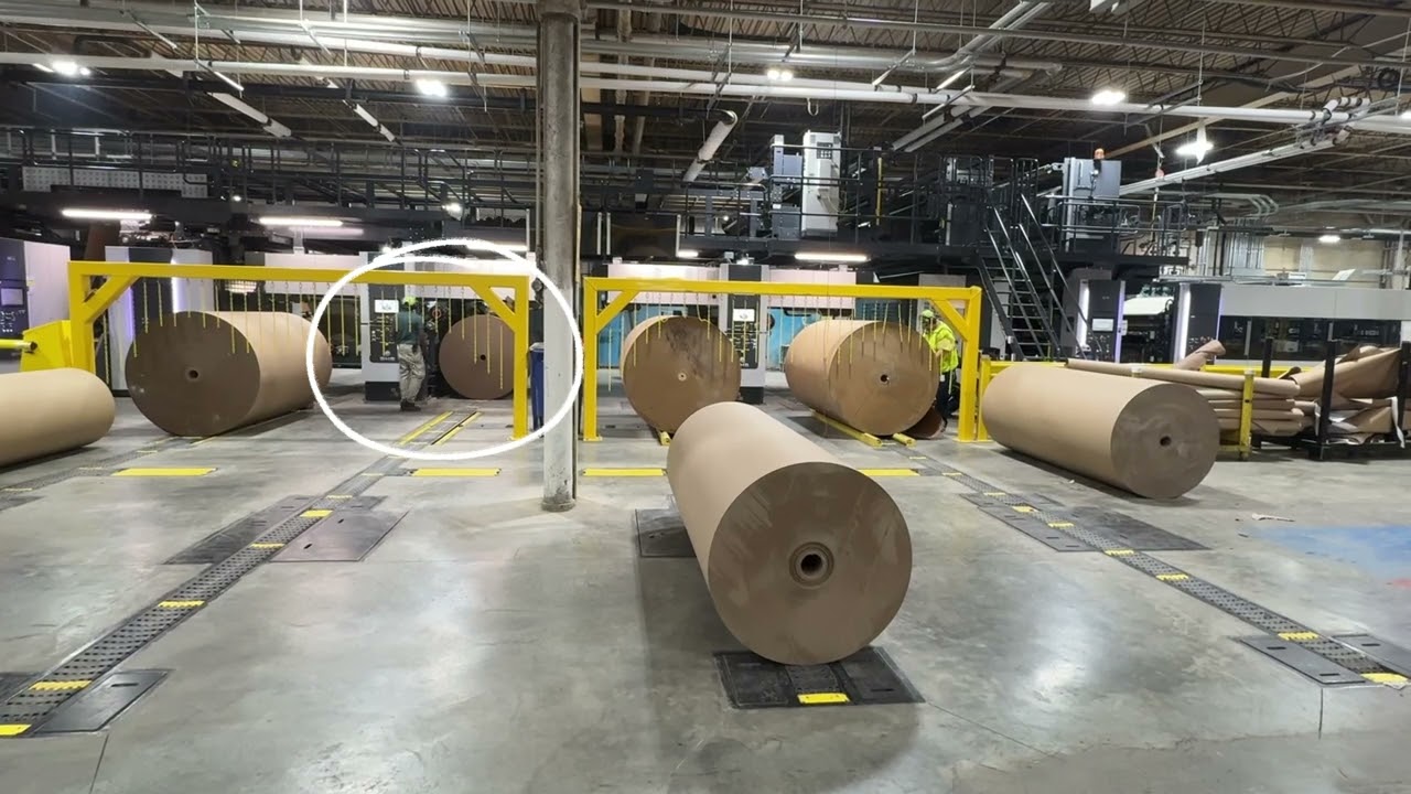 Harmax roll conveying to BHS and BWP unwind stands