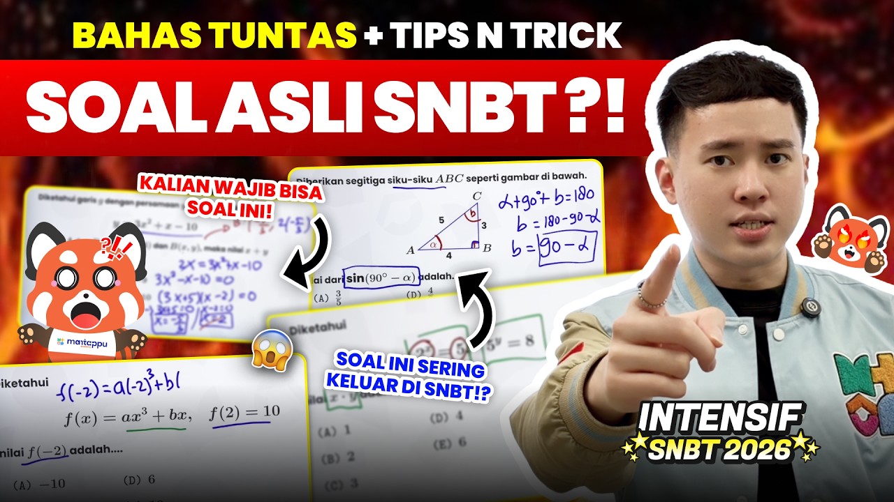 H-15 SNBT!! BAHAS SOAL ASLI + TIPS N TRICK | Mantappu Academy