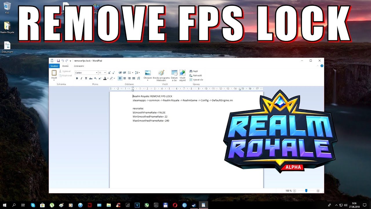 Realm Royale: REMOVE FPS LOCK 2026