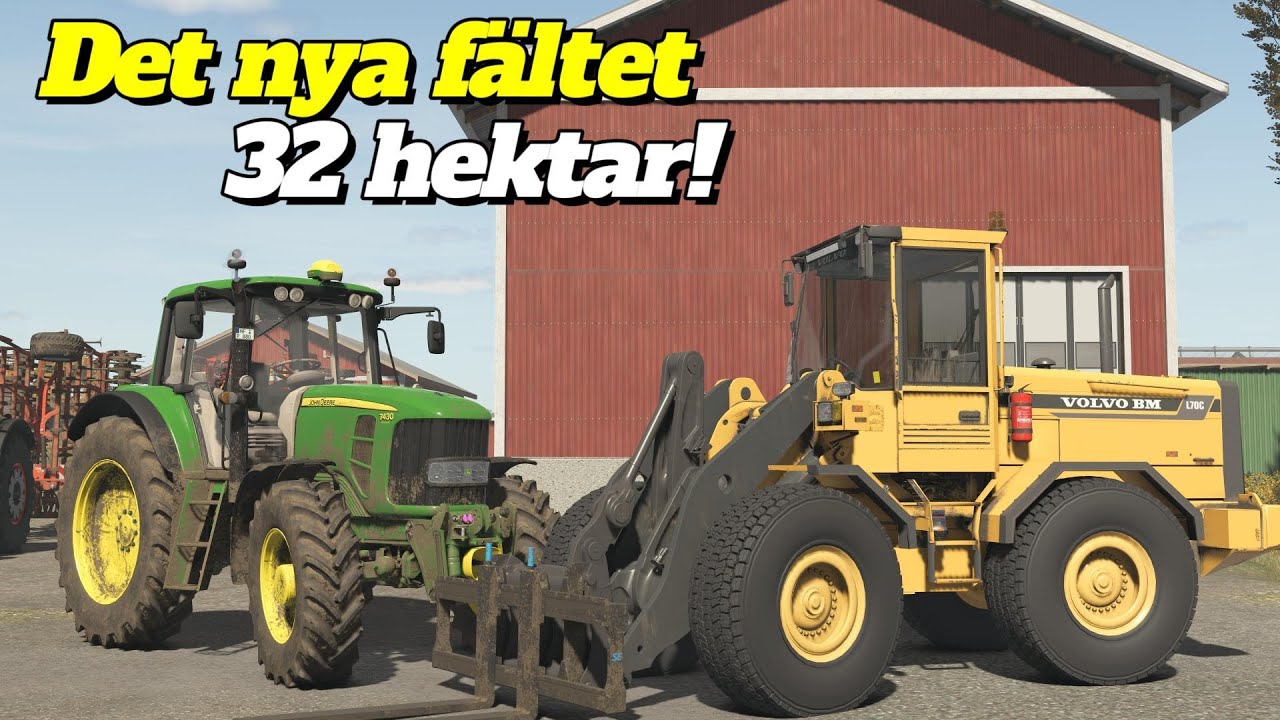 MITT STÖRSTA FÄLT HITTILS FS25 Svenska Gårdar Schwesing Bahnhof