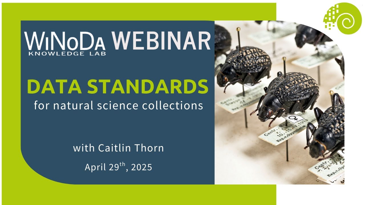 Data standards for natural science collections