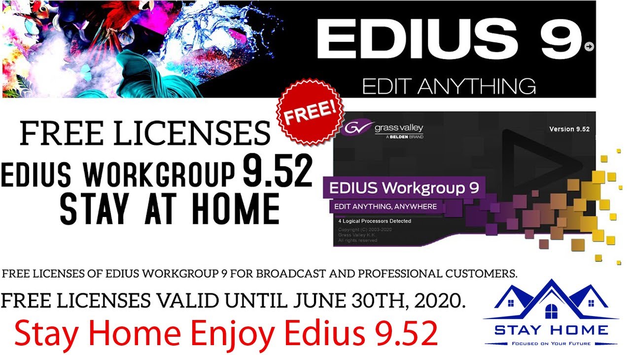 Edius 9.52 Free Download Video Editing Software | Stay at Home | Musa Studio