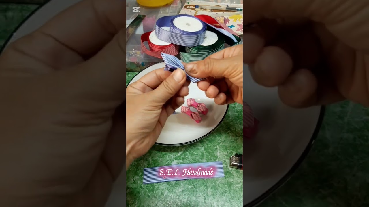 ချစ်စရာ ကလစ်လုပ်နည်း ၂မျိုး(Cute Hair Clip Tutorial)