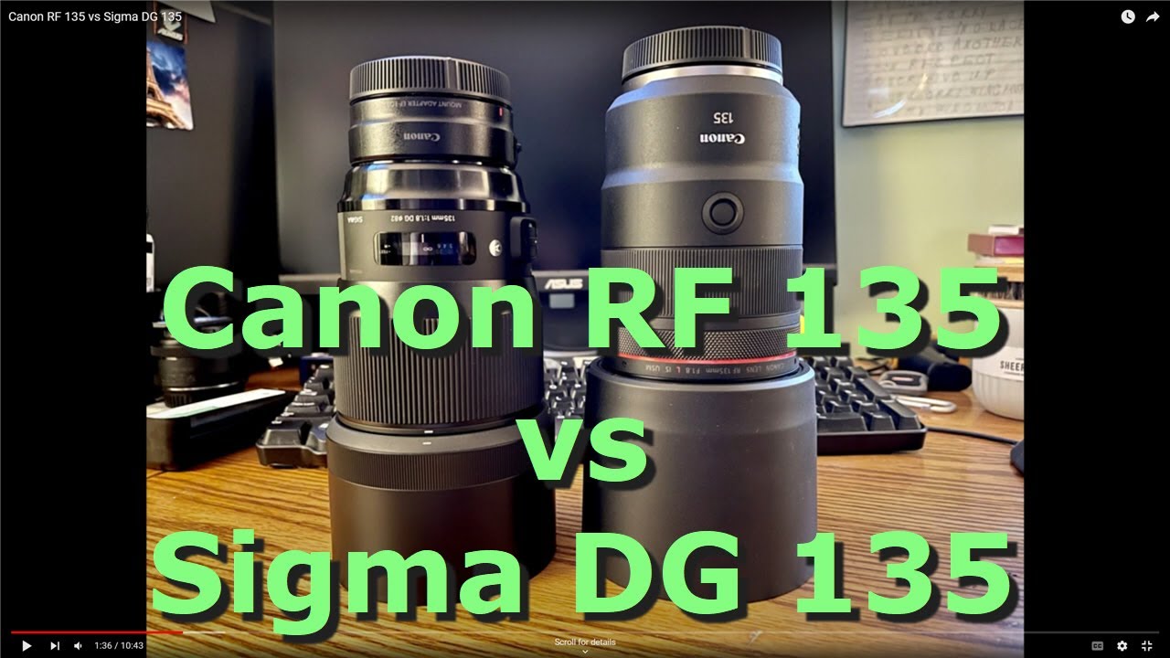 Canon RF 135 vs Sigma DG 135