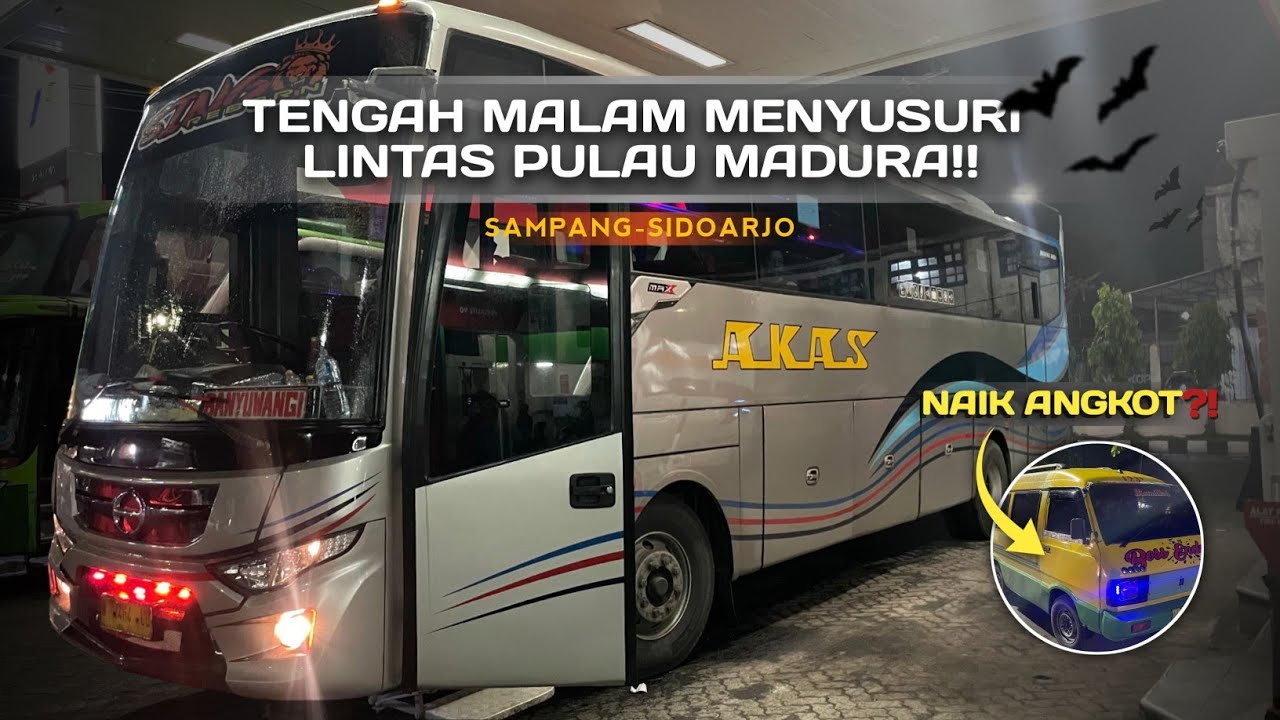 TENGAH MALAM UJI NYALI DI LINTAS PULAU MADURA⁉️| Sampang kota - Sidoarjo kota.