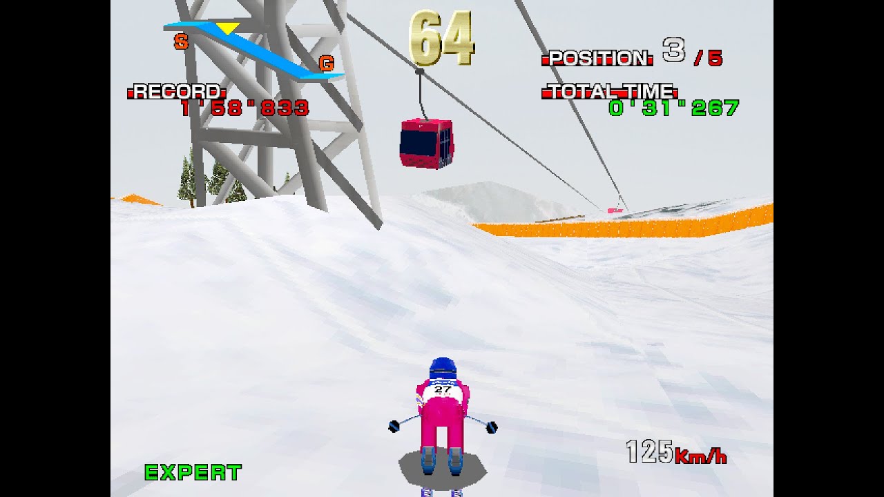 Alpine Racer (Arcade) Longplay (4K, 60FPS)