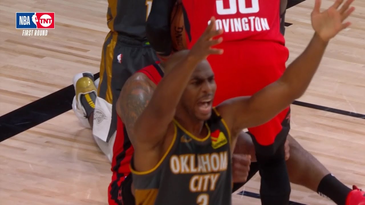 Chris Paul get a technical after Dennis Schroder gets called for a charge | Game 6 | Rockets vs OKC