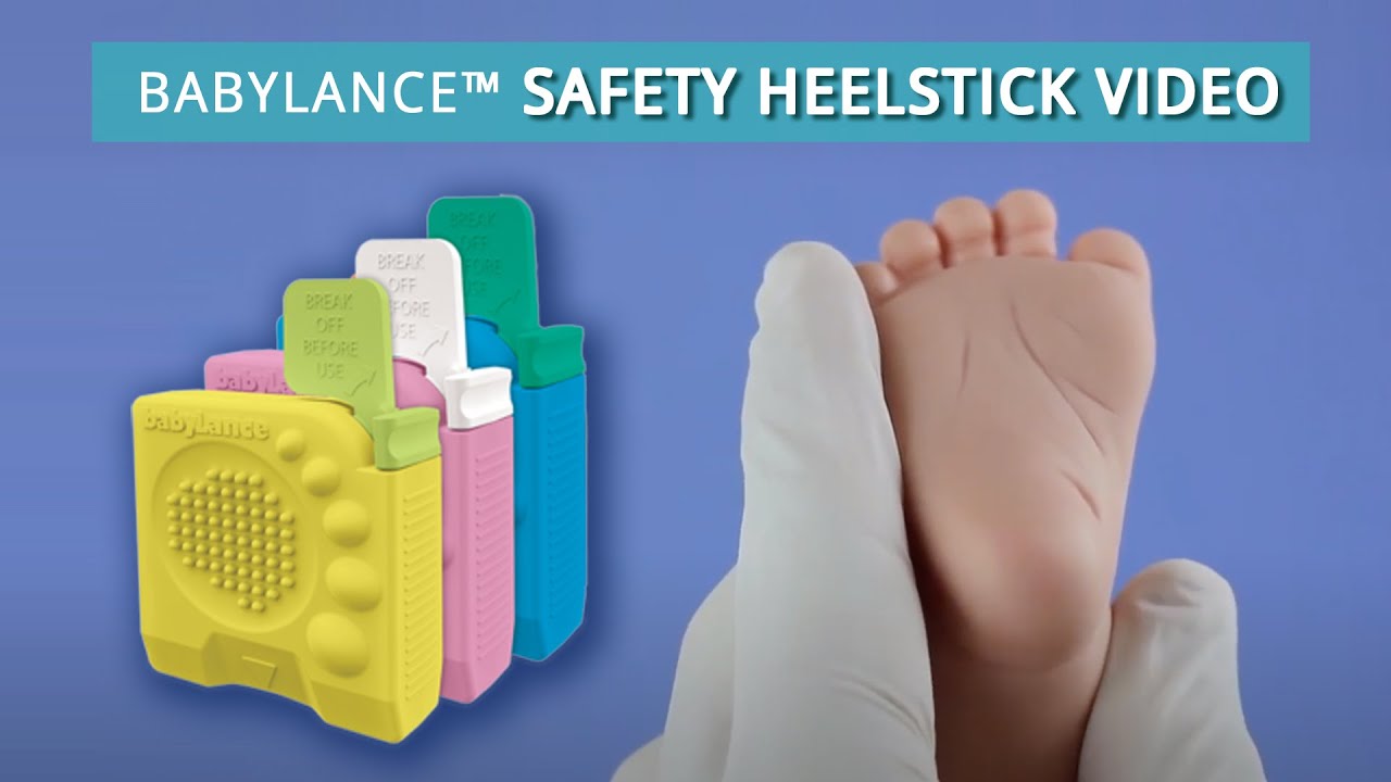 Using a babyLance&trade; Safety Heelstick