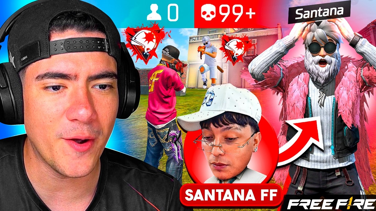 SORPRENDI A SANTANA CON ESTA CUADRUPLE EN FREE FIRE !! - TheDonato Live