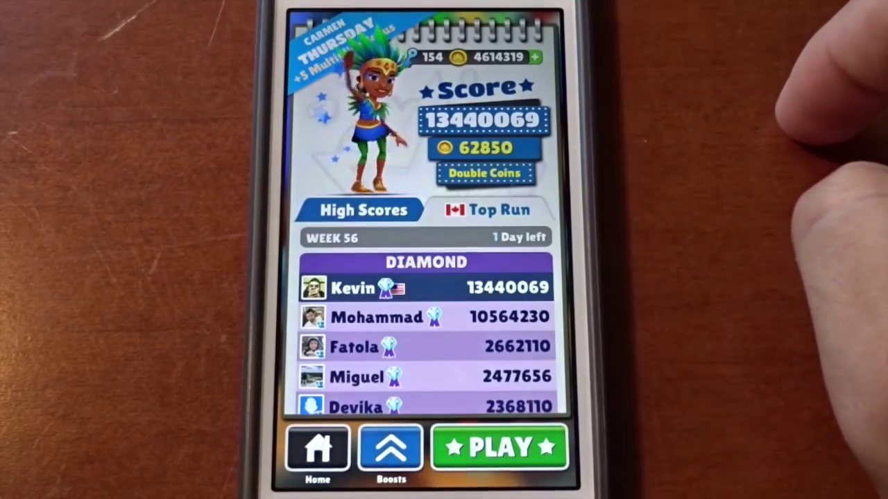 Subway Surfers Top Run Canada Best Score!