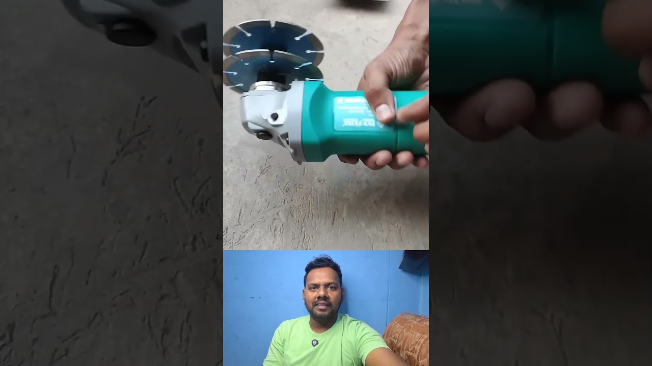 WALL CHASER WITH 4 INCH ANGLE GRINDER Handheld Tile Cutter (1050 W)