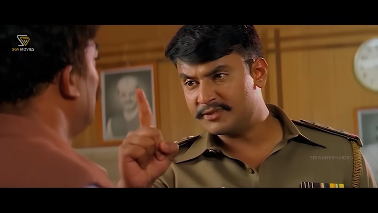 ಪೊಲೀಸ್ ಸ್ಟೇಷನ್ ಅಲ್ಲಿ ಎಗರಾಡುತಿದ್ದ MLA ಗೆ ಬುದ್ಧಿ ಕಲಿಸಿದ ದರ್ಶನ್ - Ayya Kannada Movie Super Scenes