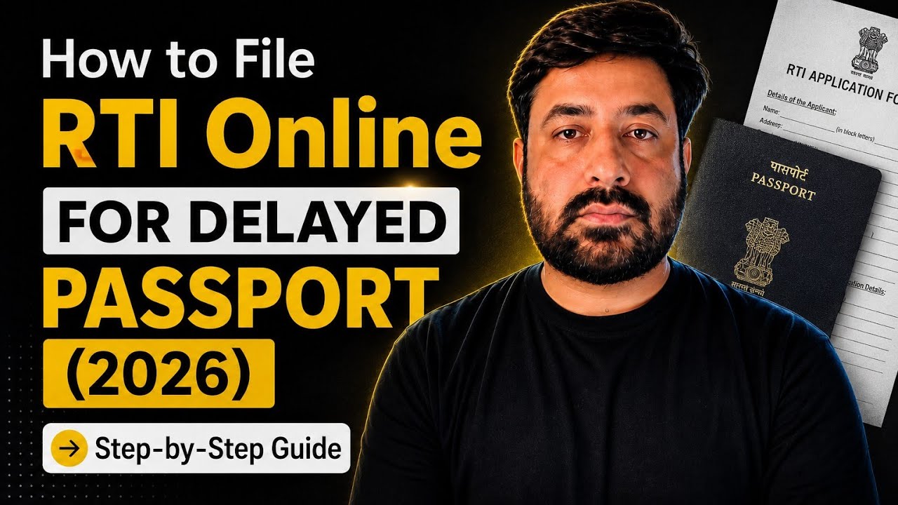 How to File RTI Online for Delayed Passport (2026)