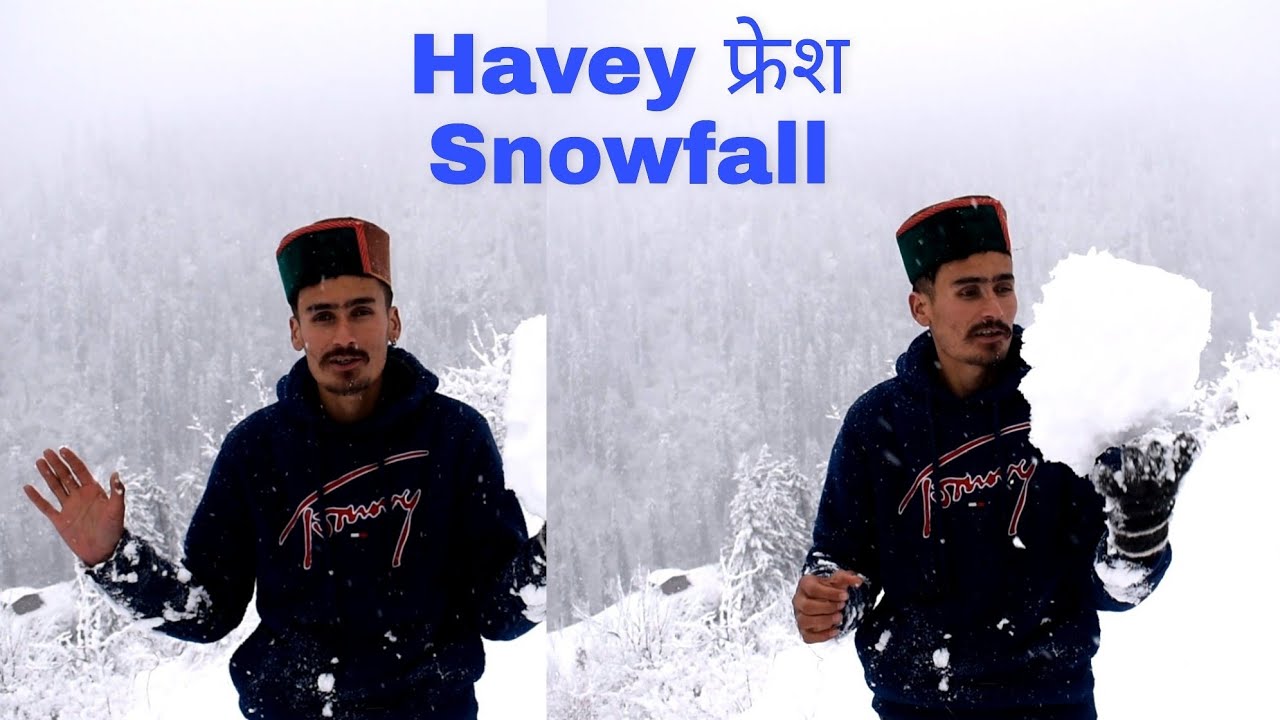 Heavy Snowfall 2022 ⛈🌦 फ्रेश  | Winter session Have to work among the snow | Himachal First Snowfal