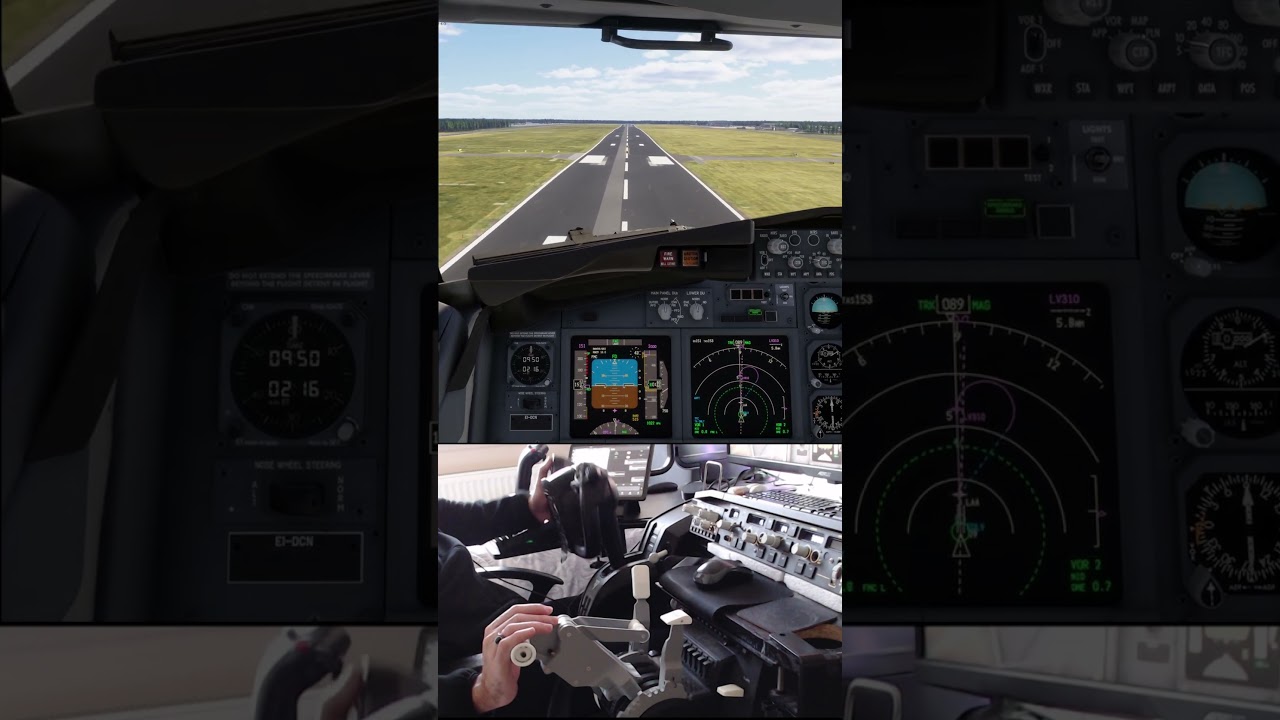 MSFS 2024 D&uuml;sseldorf Landing EDLV #aviation #landing #cockpit #pilotlife #boeing737 #pmdg #msfs2024