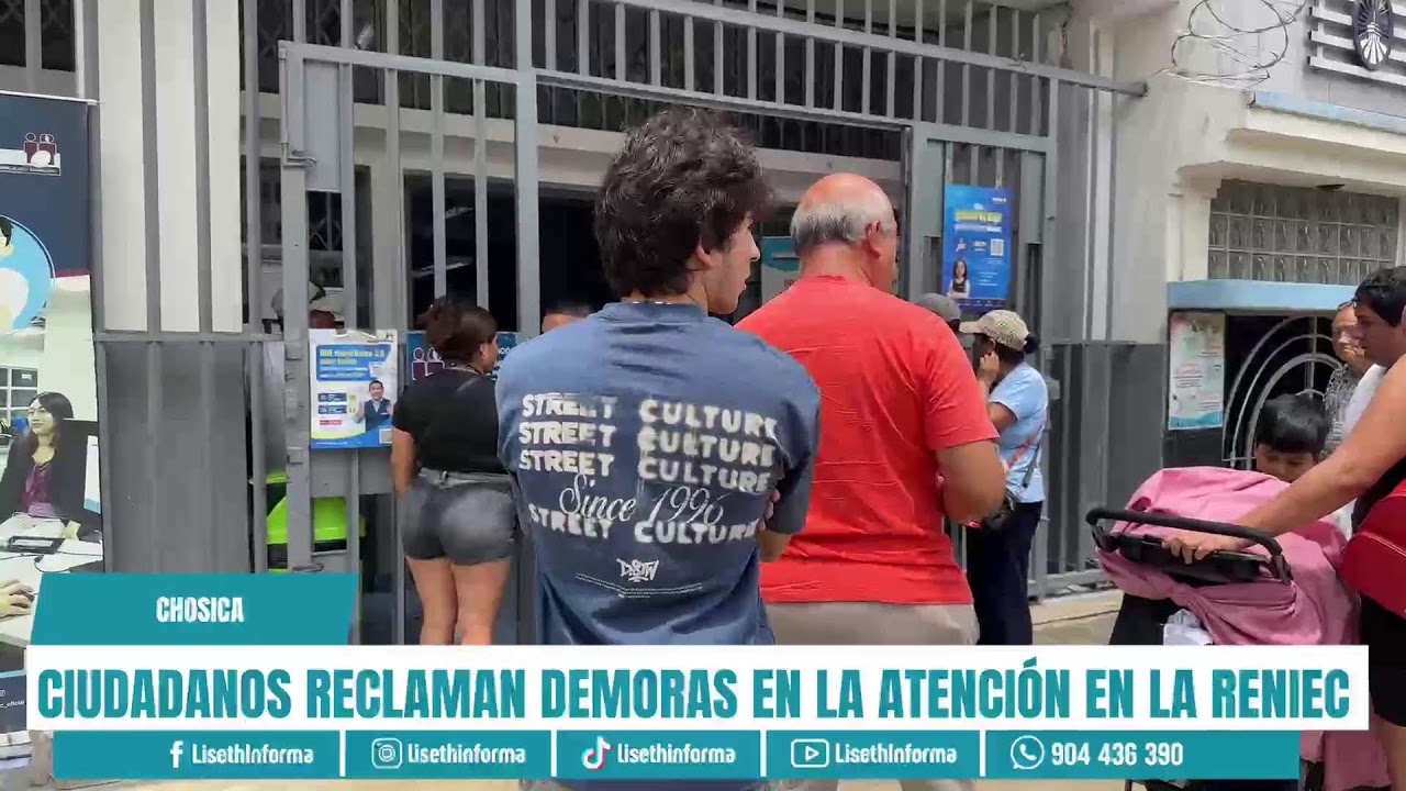 CIUDADANOS RECLAMAN DEMORAS EN LA ATENCIÓN EN LA RENIEC