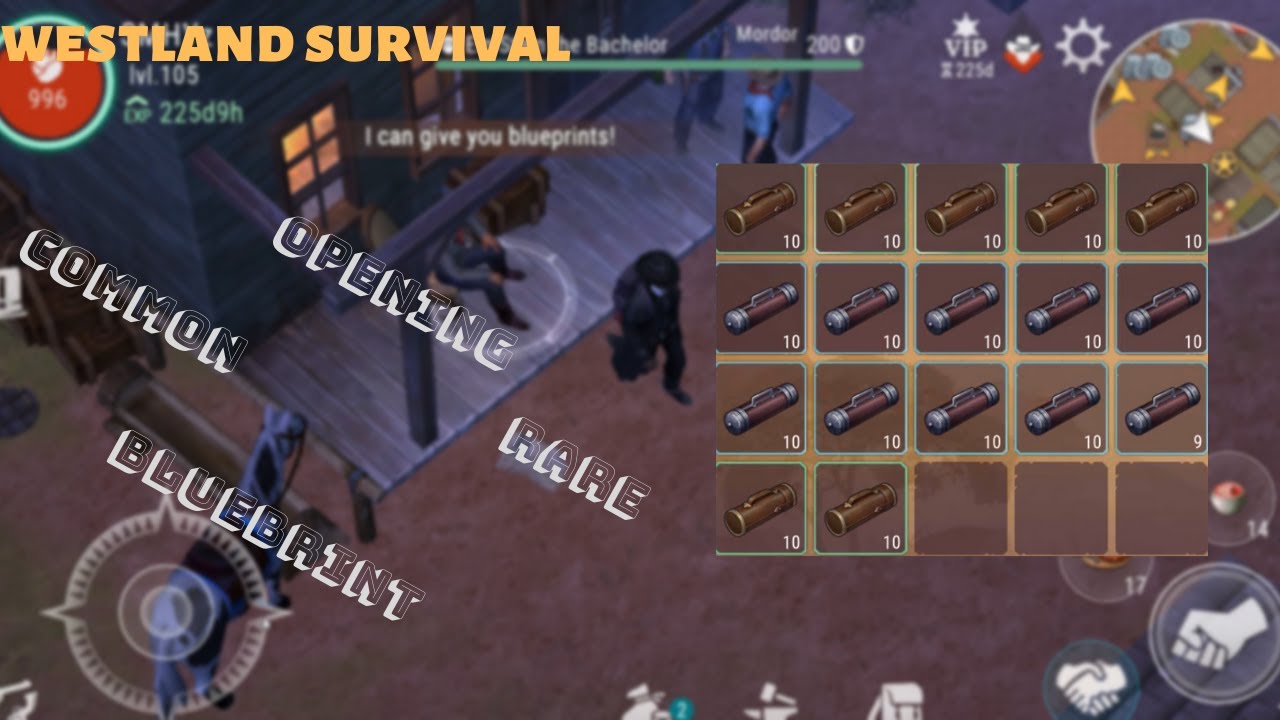 WESTLAND SURVAL l OPENING RARE/COMMON BLUEBRINT