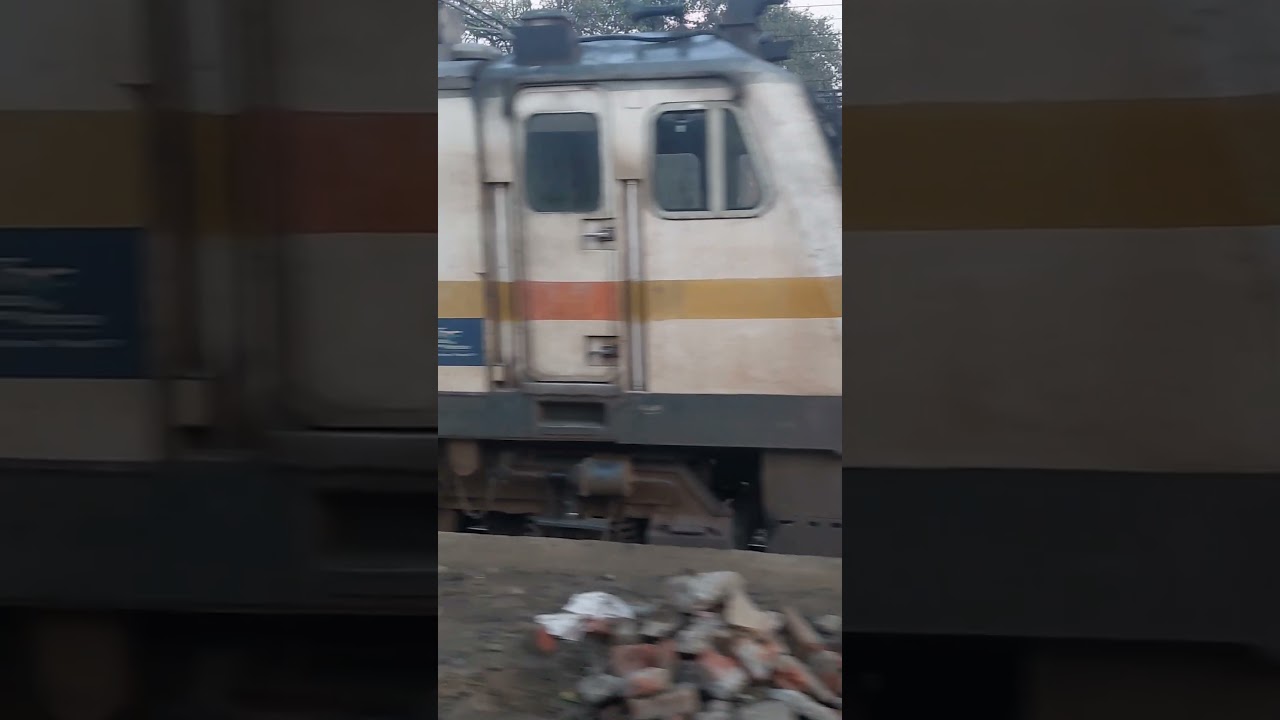 Train Horn Sound Effect GZB WAP7 with 15097 Amarnath Express overtaken by 12231Lucknow Chandigarh