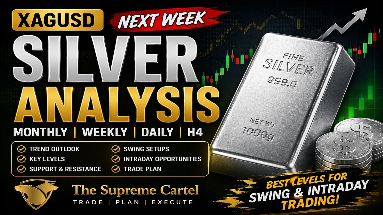 Silver (XAGUSD) Next Week Analysis | Monthly, Weekly, Daily & H4 Forecast | Best Trading Levels