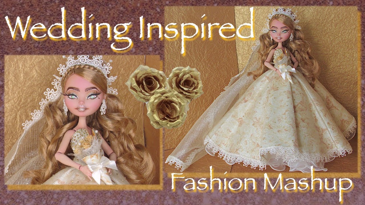 Fall Wedding Fashion Mashup | Miniature Fashion | Repaint | Custom Art Figure | Wedding | Fall