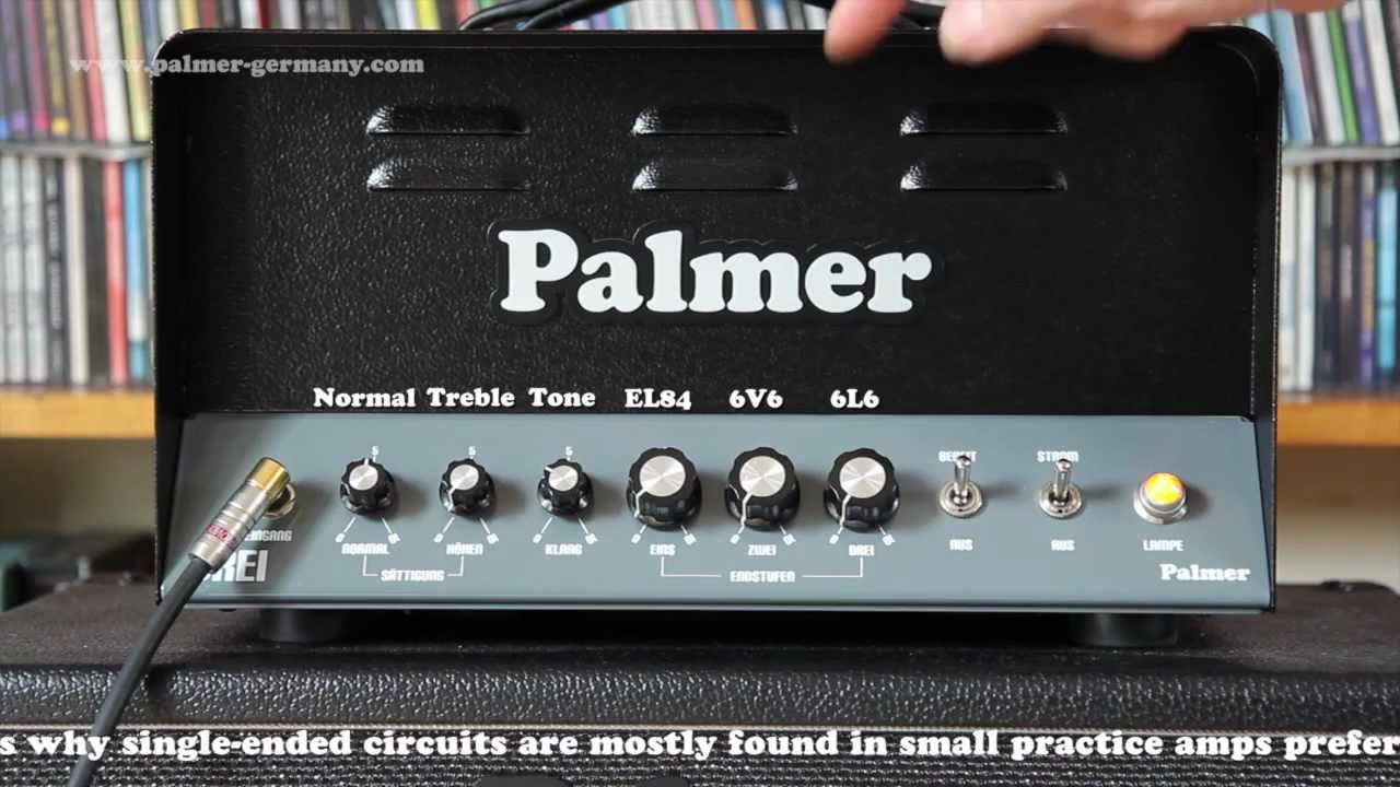 Palmer MI : DREI Triple Single Ended Amplifier (off-centre mic'd demo)